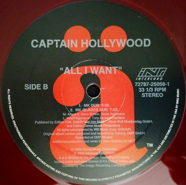 Captain Hollywood Project - All I Want | ä (72787-25058-1) - 2 Captain Hollywood Project - All I Want | ä (72787-25058-1) - 2