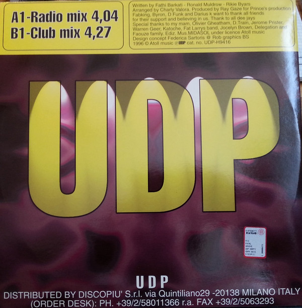 V.I.P Feat. D.Funk - Fatal Groove | UDP (UDPH 9416) - 2 V.I.P Feat. D.Funk - Fatal Groove | UDP (UDPH 9416) - 2