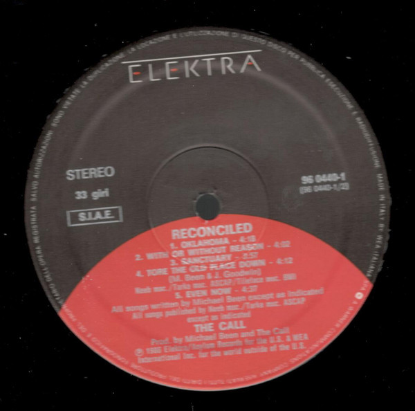 The Call - Reconciled | Elektra (96 0440-1) - 3