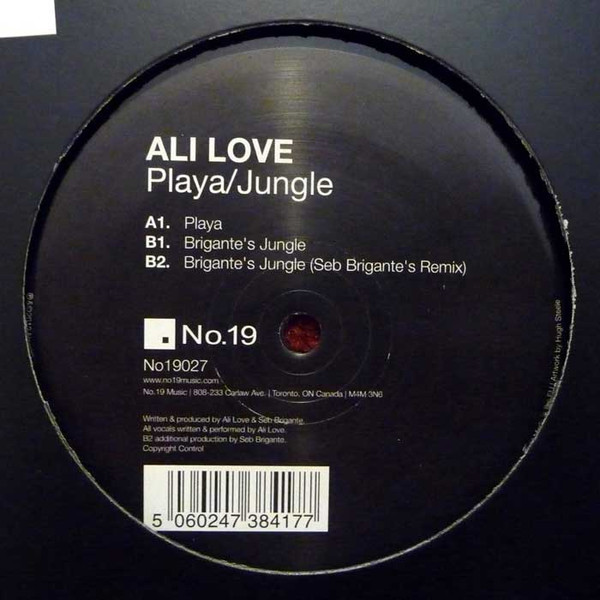 Ali Love - Playa / Jungle | No.19 Music (No19027) - 2