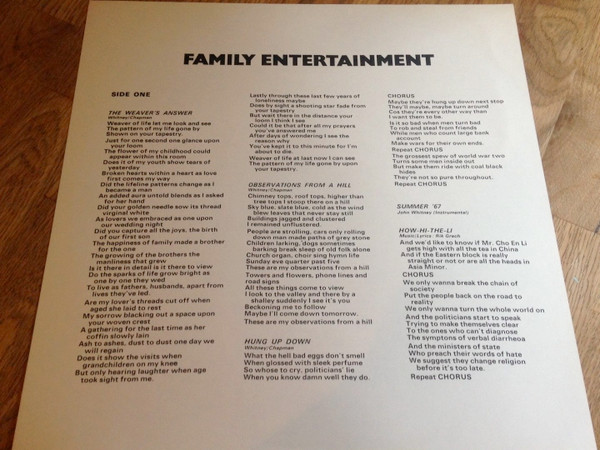 Family - Family Entertainment | Reprise Records (K 44069) - 5 Family - Family Entertainment | Reprise Records (K 44069) - 5