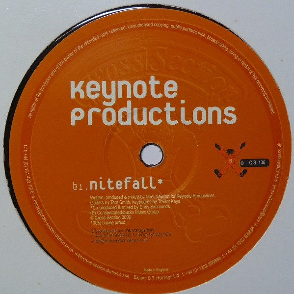 Keynote Productions - The Funk | Cross Section Records (C.S. 136) - 2