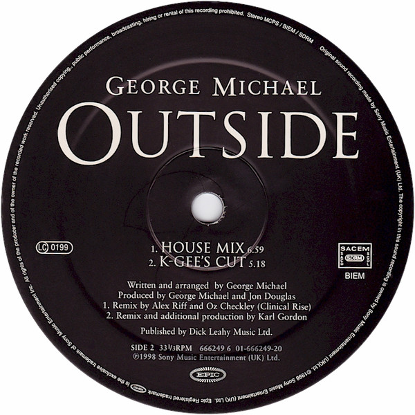 George Michael - Outside (The Mixes) | Epic (666249 6) - 4 George Michael - Outside (The Mixes) | Epic (666249 6) - 4