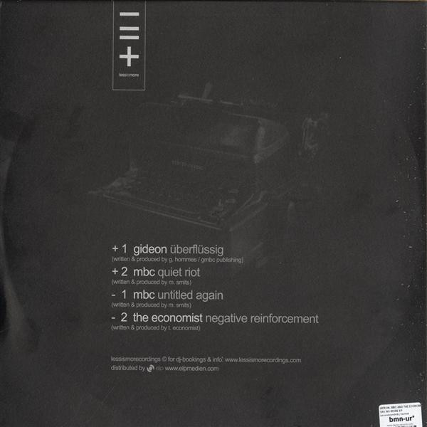 Gideon / MBC & The Economist - Saynomore | Lessismorecordings (lessismorecordings008) - 2 Gideon / MBC & The Economist - Saynomore | Lessismorecordings (lessismorecordings008) - 2