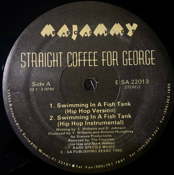 Straight Coffee For George - Swimming In A Fish Tank | Majammy Records (E-SA 22013) - main