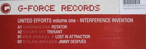 Various - United Efforts Volume One - Interference Invention | G-Force Records (FORCE9) - 2 Various - United Efforts Volume One - Interference Invention | G-Force Records (FORCE9) - 2