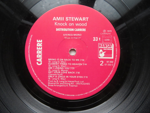 Amii Stewart - Knock On Wood | Carrere (67.332) - 4