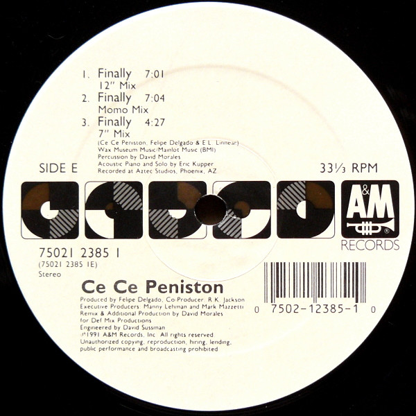 Ce Ce Peniston - Finally | A&M Records (75021 2385 1) - 2 Ce Ce Peniston - Finally | A&M Records (75021 2385 1) - 2