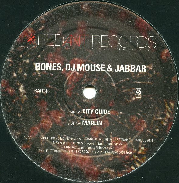 Bones , DJ Mouse & Jabbar - City Guide / Marlin | Red Ant Records (RAR046)