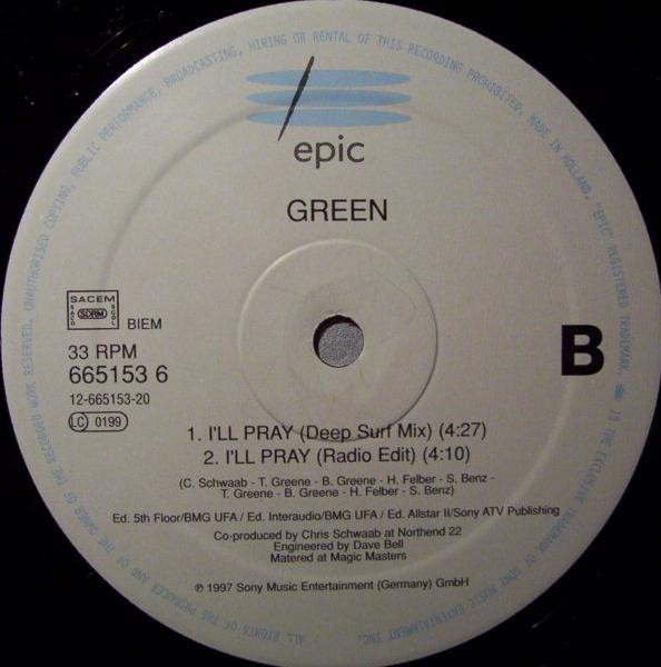 Green - I'll Pray | Epic (665153 6) - 2