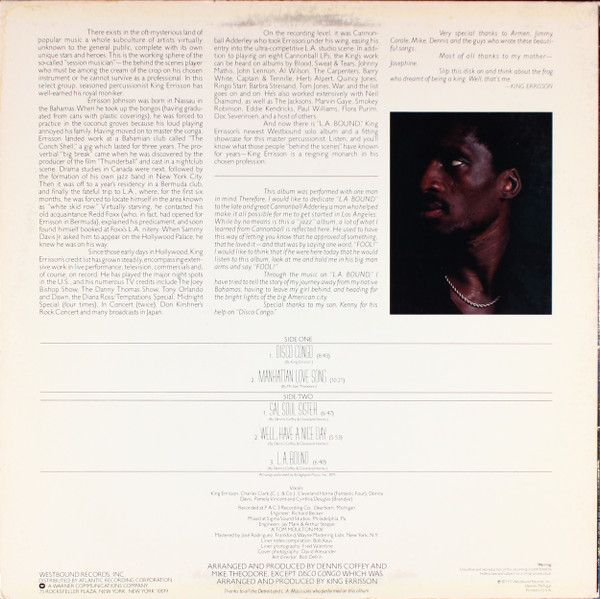 King Errisson - L.A. Bound | Westbound Records (WT 307) - 2