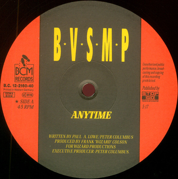 B.V.S.M.P. - Anytime | BCM Records (B.C. 12-2160-40) - 3 B.V.S.M.P. - Anytime | BCM Records (B.C. 12-2160-40) - 3