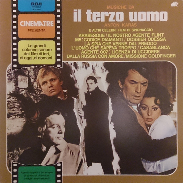 Various - Musiche Da "Il Terzo Uomo" E Altri Celebri Film Di Spionaggio | RCA (NL 43890)