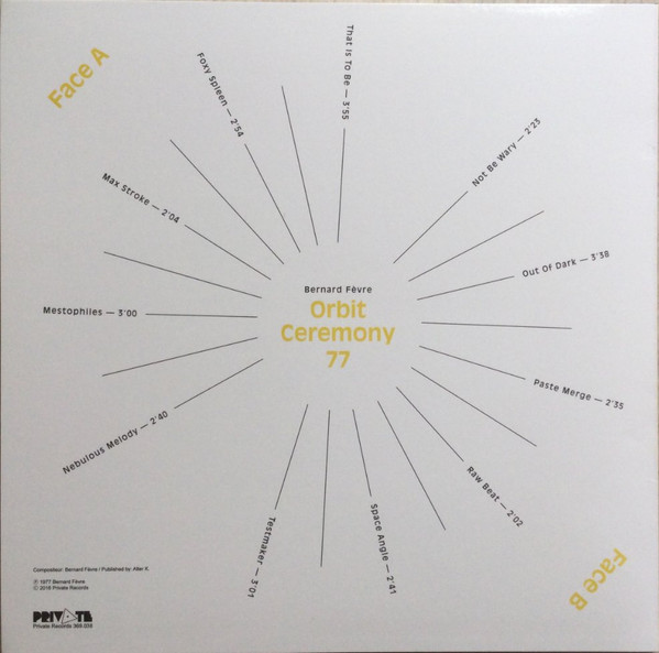 Bernard Fevre - Orbit Ceremony 77 | Private Records (369.038) - 2 Bernard Fevre - Orbit Ceremony 77 | Private Records (369.038) - 2
