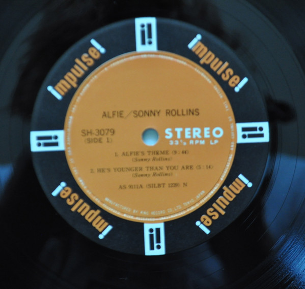 Sonny Rollins - Original Music From The Score "Alfie" | Impulse! (SH-3079) - 3