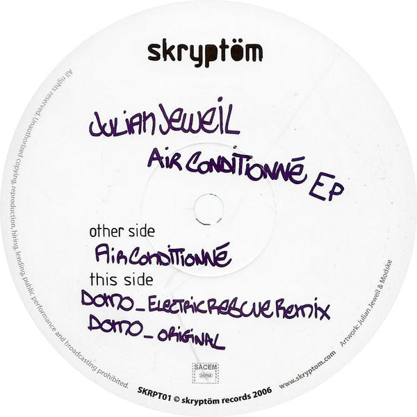 Julian Jeweil - Air Conditionné EP | Skryptöm Records (SKRPT01) - main Julian Jeweil - Air Conditionné EP | Skryptöm Records (SKRPT01) - main