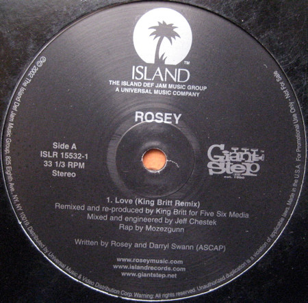 Rosey - Love | Island Records (ISLR 15532-1)