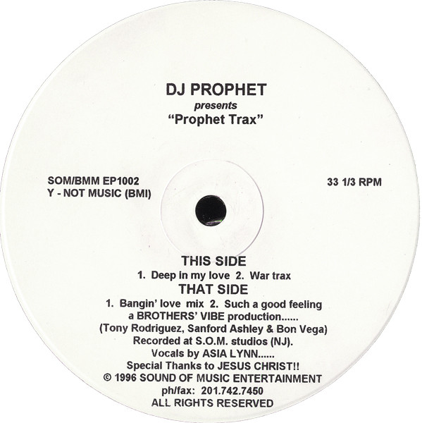 DJ Prophet - Prophet Trax | Bronze Mocha Music (SOM/BMM EP1002) - main DJ Prophet - Prophet Trax | Bronze Mocha Music (SOM/BMM EP1002) - main