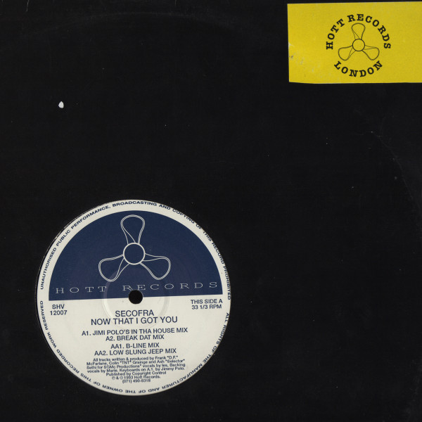Secofra - Now That I Got You | Hott Records (SHV 12007) - main Secofra - Now That I Got You | Hott Records (SHV 12007) - main
