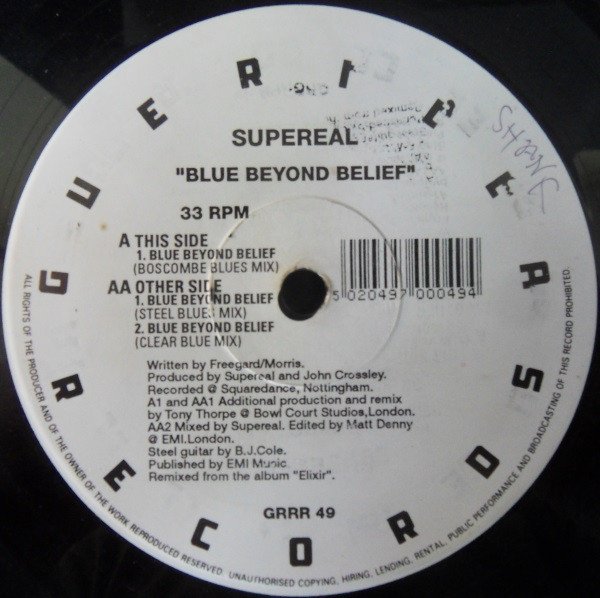 Supereal - Blue Beyond Belief | Guerilla (GRRR 49) - 2