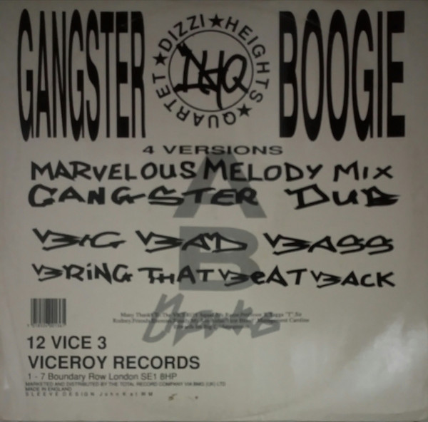 Dizzi Heights Quartet - Gangster Boogie | Viceroy Records (12 VICE 3) - 2 Dizzi Heights Quartet - Gangster Boogie | Viceroy Records (12 VICE 3) - 2