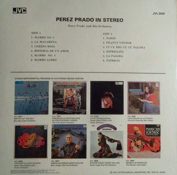 Perez Prado And His Orchestra - Perez Prado In Stereo | JVC (JVL 2610) - 2 Perez Prado And His Orchestra - Perez Prado In Stereo | JVC (JVL 2610) - 2