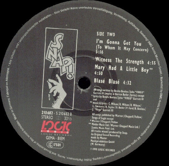 Snap! - World Power | Logic Records (210 682) - 4