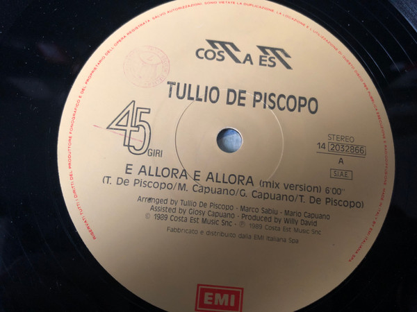 Tullio De Piscopo - E Allora E Allora | Costa Est (14 2032866) - 3 Tullio De Piscopo - E Allora E Allora | Costa Est (14 2032866) - 3