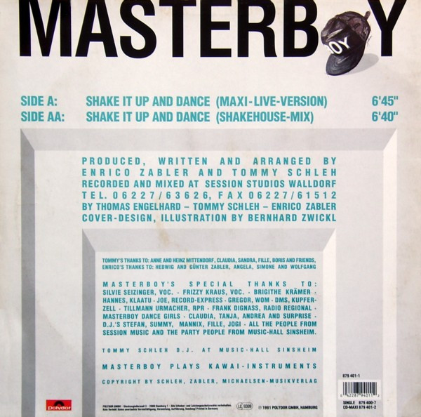 Masterboy - Shake It Up And Dance | Polydor (879 401-1) - 2