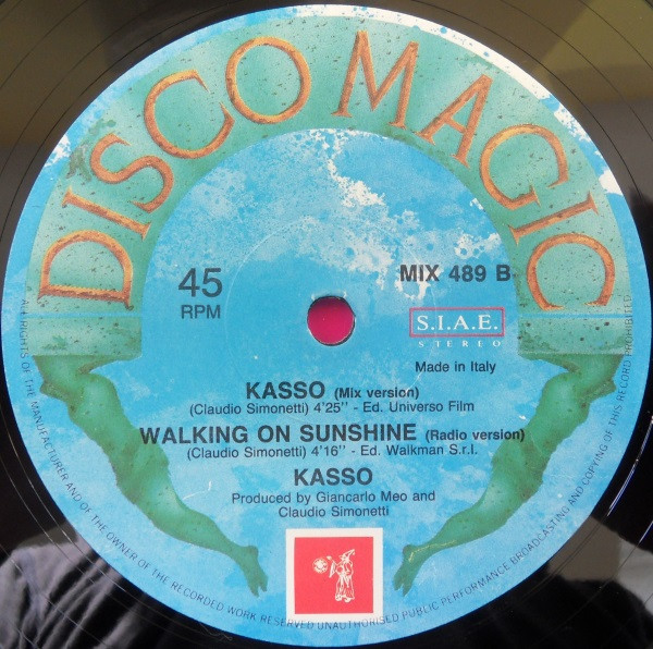 Kasso - Walking On Sunshine | Discomagic Records (MIX 489) - 3