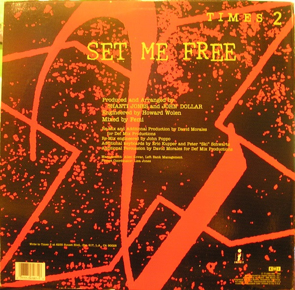 Times 2 - Set Me Free | EMI USA (V-56187) - 2 Times 2 - Set Me Free | EMI USA (V-56187) - 2