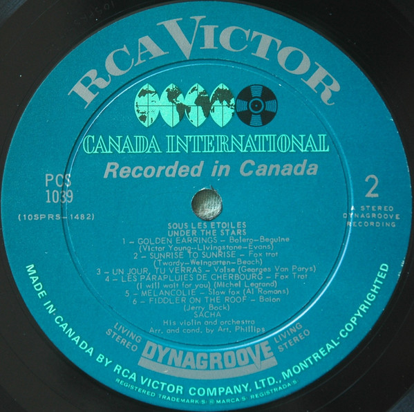 Sacha - Sous Les Étoiles / Under The Stars | RCA Victor (PCS-1039) - 4 Sacha - Sous Les Étoiles / Under The Stars | RCA Victor (PCS-1039) - 4