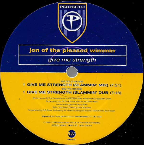 Jon Of The Pleased Wimmin - Give Me Strength | Perfecto (PERF119T) - 4 Jon Of The Pleased Wimmin - Give Me Strength | Perfecto (PERF119T) - 4