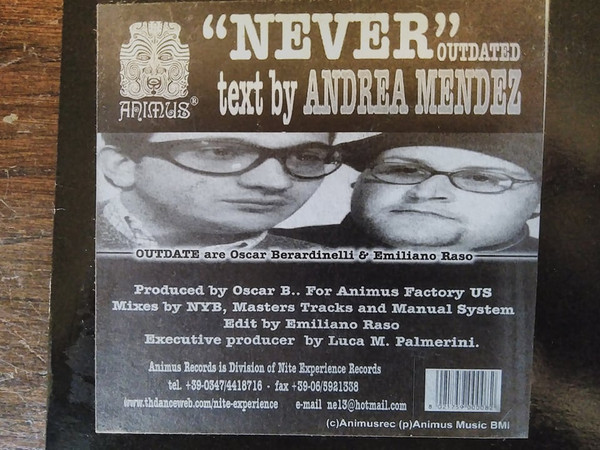 Outdated Feat. Andrea Mendez - Never | Animus Records (ANIMUS 011)