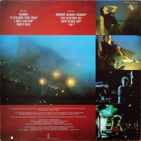 U2 - Live "Under A Blood Red Sky" | Island Records (818.008-1) - 2