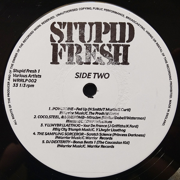 Various - Stupid Fresh 1 | Warrior Records (WRR LP 002) - 4 Various - Stupid Fresh 1 | Warrior Records (WRR LP 002) - 4