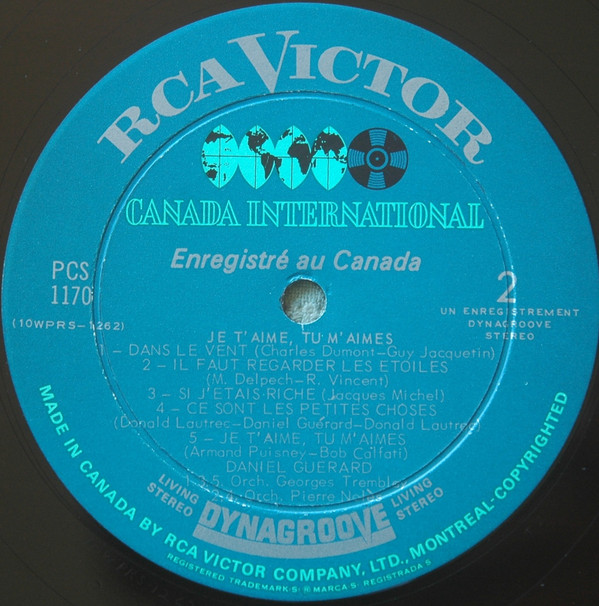 Daniel Guérard - Je T'Aime...Tu M'Aimes... | RCA Victor (PCS-1170) - 4 Daniel Guérard - Je T'Aime...Tu M'Aimes... | RCA Victor (PCS-1170) - 4