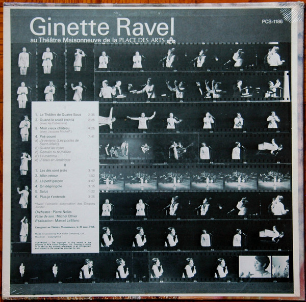 Ginette Ravel - Au Théâtre Maisonneuve De La Place Des Arts | RCA Victor (PCS-1186) - 2