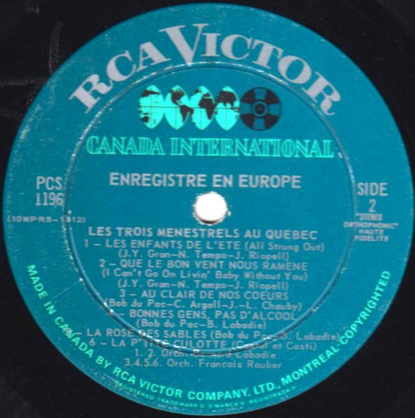Les 3 Ménestrels - Les 3 Ménestrels Au Québec | RCA Victor (PCS-1196) - 4