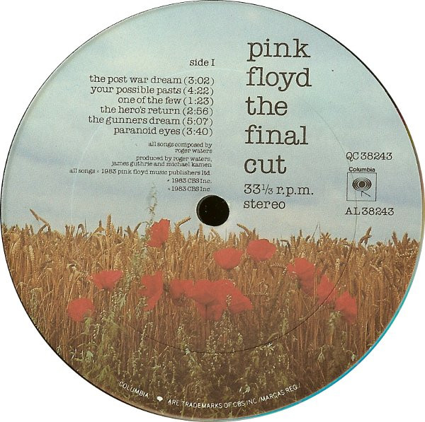 Pink Floyd - The Final Cut | Columbia (QC 38243) - 4