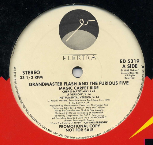 Grandmaster Flash And The Furious Five - Magic Carpet Ride | Elektra (ED 5319) - main Grandmaster Flash And The Furious Five - Magic Carpet Ride | Elektra (ED 5319) - main