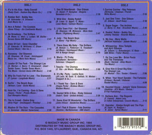Various - Happy Days Of Rock N' Roll: The Hits Of The 60's | Not On Label (FD-2-9151-1) - 2 Various - Happy Days Of Rock N' Roll: The Hits Of The 60's | Not On Label (FD-2-9151-1) - 2