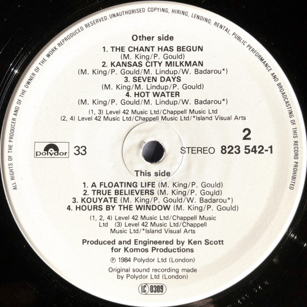 Level 42 - True Colours | Polydor (823 542-1) - 4