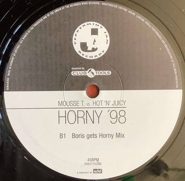 Mousse T. vs. Hot 'N' Juicy - Horny '98 | Peppermint Jam (0064770JAM) - 5
