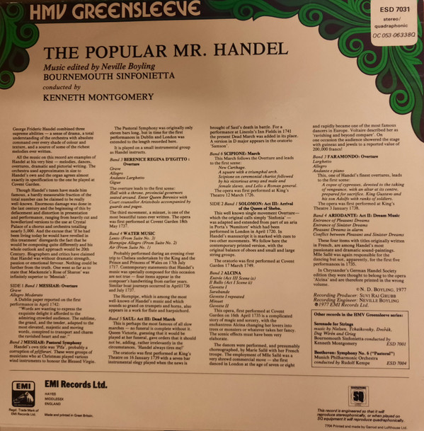 The Popular Mr. Händel
