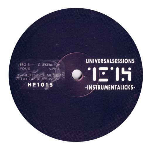 Cari Lekebusch - Universalsessions - Instrumentalicks | H. Productions (HP1015) - main