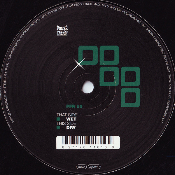 Steve Bug - Wet'n'Dry | Poker Flat Recordings (PFR 80) - main