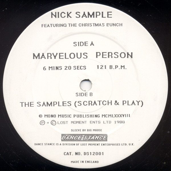 Nick Sample - Marvelous Person | Dance Stance (DS12001) - 3