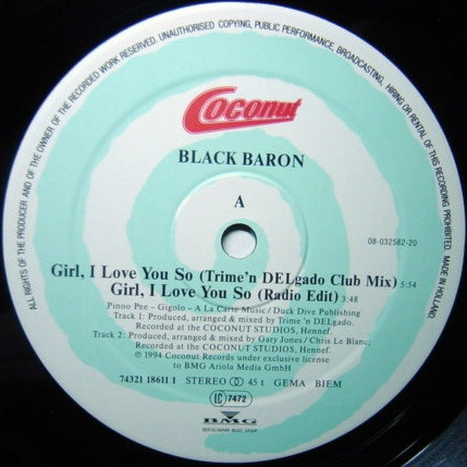 Black Baron - Girl, I Love You So | Coconut (74321 18611 1) - 3