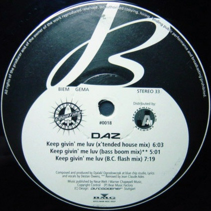 Daz - Keep Givin' Me Luv | Counting (#0018)
